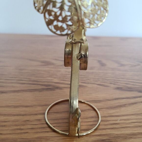 Vintage Stained Glass Table Top Old Fashioned Victorian Woman Figurine Glass Art - Picture 7 of 14